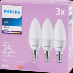 Ampoules LED bougie Philips 2.8 watt 250 lm | Action FR